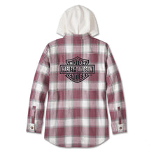 Harley WOMENS THRILL SEEKER TUNIC WITH REMOVABLE HOOD - YD PLAID - 96167-24VW