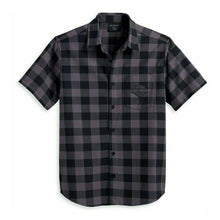 Harley 96388-23VM MENS GATHERING SHIRT - BLACK PLAID