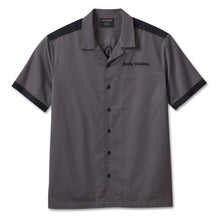 Harley 96618-23VM MENS CLUB CREW SHIRT - BLACKENED  PEARL