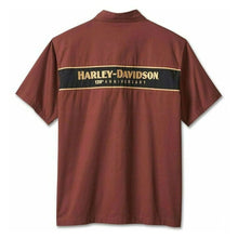 Harley 96633-23VM MENS 120TH ANNIVERSARY MECHANIC SHIRT - RUM RAISIN