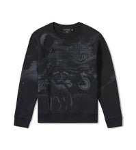 96782-25VM MENS LONE WOLF PULLOVER-KNITBLACK