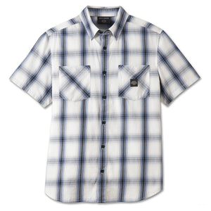 Harley 96857-23VM MENS FOREVER HARLEY SHIRT - BLUE PLAID