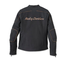 Harley WOMENS MERIT PERFORATED  LEATHER RIDING JACKET  97023-24VW