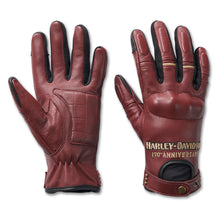 Harley 97220-23VW WOMENS 120TH ANNIVERSARY CYCLE QUEEN LEATHER GLOVES