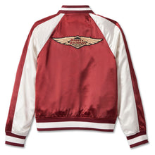 Harley 97449-23VW WOMENS 120TH ANNIVERSARY CLASSIC BOMBER JACKET - COLORBLOCK ED - MERLOT