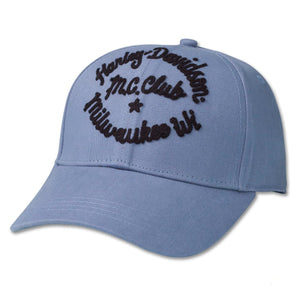 Harley 97759-23VW CLUB CREW BASEBALL CAP - COLONY BLUE