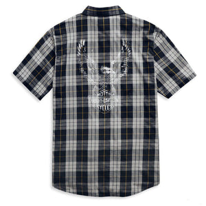 Harley MENS EAGLE LOGO PLAID SHIRT - 99052-21VM