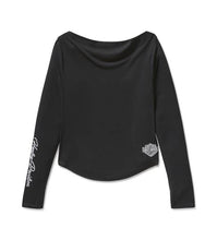 96759-25VW Harley-Davidson WOMENS ESSENTIAL OFF THE SHOULDER TOP
