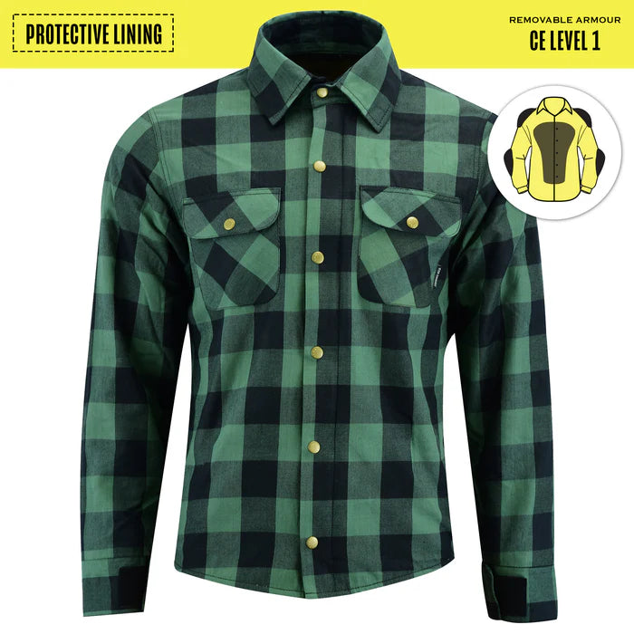 JRS10015 SHIRT MNS FORREST WARATAH CHECK KEVLAR CE1