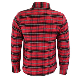 JRS10020 SHIRT MNS RED NULLABOR CHECK KEVLAR CE1 L