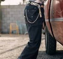 96580-25VW Harley-Davidson WOMENS DICKIES X H-D FLEX FIT DOUBLE POCKET CARPENTER PANT W/ FLAME BELT