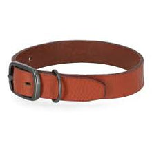 PET COLLAR LEATHER COGNAC 13``-17`` mwpc200-cog